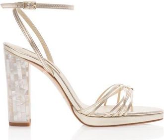 Freya Rose Bianca Strappy Gold Sandal in Champagne at Nordstrom, Size 41
