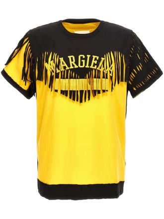 Maison Margiela T-shirt a strati - Giallo