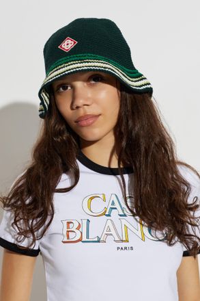 Casablanca Crochet Hat, Unisex, Green