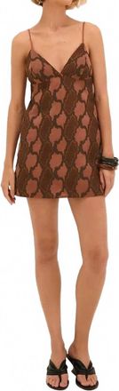 Vix Coen Short Dress In Brown