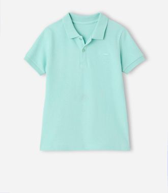 Vertbaudet Jungen Poloshirt, kurze &Auml;rmel t&uuml;rkis
