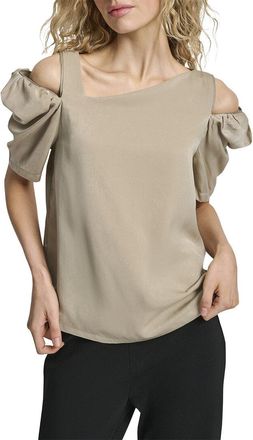 DKNY Dkny Short Sleeve Asymmetrical Top