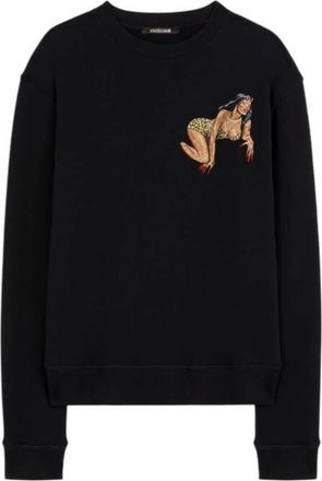 Roberto Cavalli Embroidered Cotton Sweatshirt, Size XX-Large