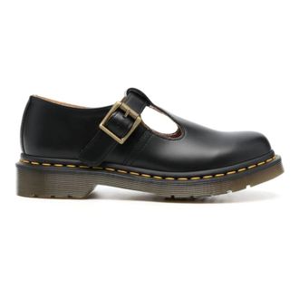 Dr. Martens Polley Smooth - female - Dr. Martens - Flat Shoes - Black - 6 1/2 UK - Shoes
