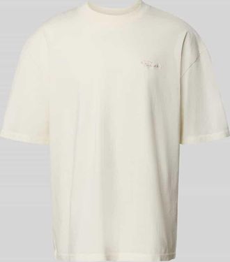 Pegador Oversized T-Shirt mit Label-Stitching in Offwhite, Größe XXL