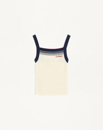 Valentino Top In Lana Donna BETULLA/NAVY XL