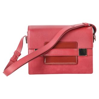 Delvaux Delvaux Madame PM Schoudertas in Rood Leer
