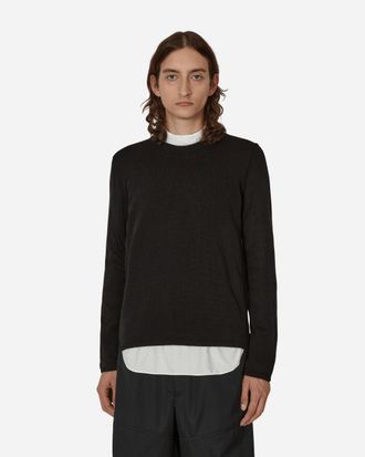 Comme Des Garçons Asymmetric Pullover Black