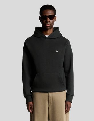 Lyle & Scott Lyle And Scott Mens Diagonal Weave Hoodie - Black - Size: 36