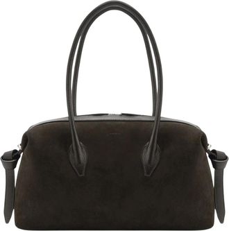 Yuzefi Brioche Duffle - Dames - Handtassen - Zwart - ONE Size - Leer - Tassen