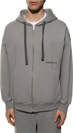 Hinnominate Hinnominate, Heren, Sweatshirts & Hoodies, Grijs, Maat: XL Katoen
