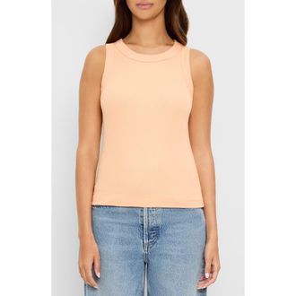 Michael Stars Gina Cotton & Modal Rib Tank in Tangerine at Nordstrom, Size X-Small