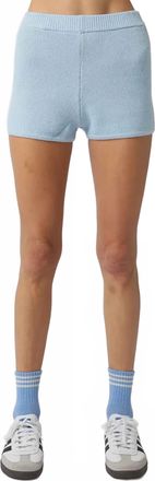 Le Lis Blanc Deux Caitlyn Knit Shorts In Blue