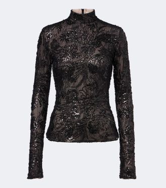New Arrivals Top Catroux con lentejuelas