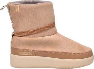 Napapijri Scarponcino Effetto Suede - Dames - Winterlaarzen - Beige - 37 EU - Su&egrave;de - Schoenen