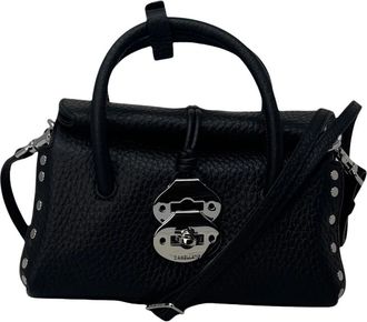 Zanellato Dotta Baby Bag - Dames - Handtassen - Zwart - ONE Size - Leer - Tassen