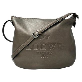 Loewe Pre-owned Leather Shoulder Bag - Dames - Pre-owned - Bruin - Maat: ONE Size Leer
