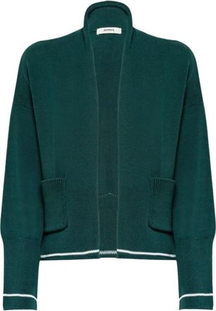 Alpha Studio Dames Cardigan Sweater - Dames - Vesten - Groen - L - Truien & Vesten