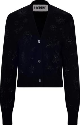 Libertine - Libertine Cardigan con cristalli - Nero