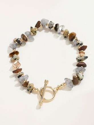 Fat Face FatFace Brown T Bar Bracelet