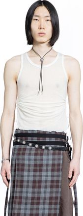 Ann Demeulemeester Boris Wrinkled Cropped Tank Top