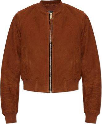 AllSaints Orten Su&egrave;de Jas - Dames - Leren en Su&egrave;de Jassen - Bruin - XS - Su&egrave;de - Jassen