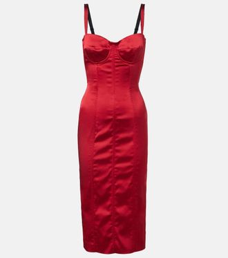 Dolce & Gabbana Satin bustier dress