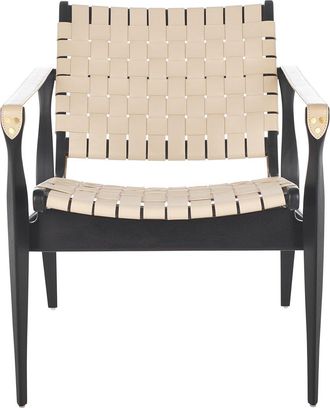 Safavieh Couture Dilan Leather Safari Chair