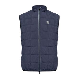 Emporio Armani Vests, male, Blue, Size: 2XL Padded Vest in Technical Fabric