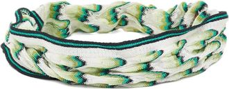 Missoni Gehaakte haarband - Groen