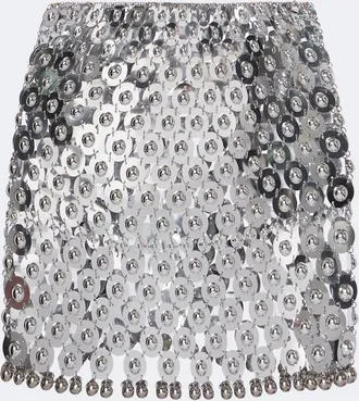 Paco Rabanne Chainmail embellished miniskirt