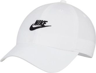 Nike Mens Club H86 Adjustable Cap - White/Black Size M/L