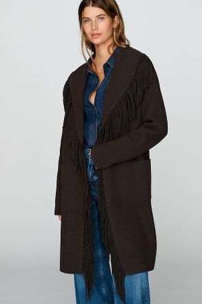 NVLT Eyelash Wrap Coatigan Sweater