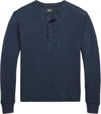 Ralph Lauren Tops, Heren, Blauw, S, Katoen, Ralph Lauren RRL Sweaters Blue