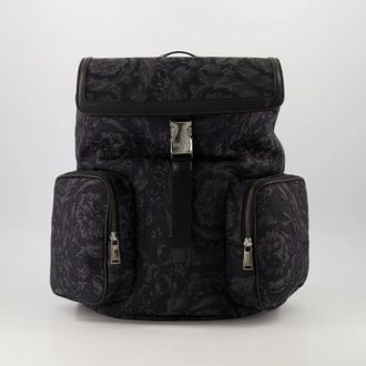 Versace Barocco Black Backpack