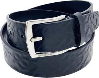 Burberry Pre-owned Belts, male, Black, Size: ONE SIZE Pre-owned Vintage Leather Belt
