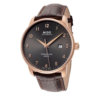 Mido Mens Baroncelli Jubilee 42mm Brown Automatic Watch