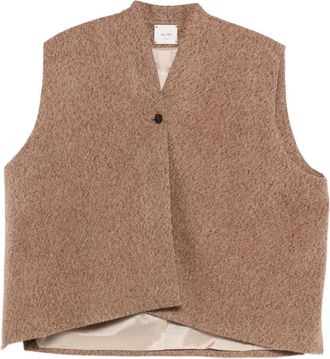 Alysi Gilet con bottoni - Marrone