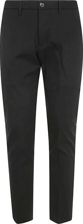 Nine In The Morning Broeken, Heren, Zwart, S, Katoen, Zwarte Slimme Chino Broeken voor Mannen