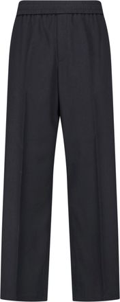 Golden Goose Black Virgin Wool Star Sweatpants