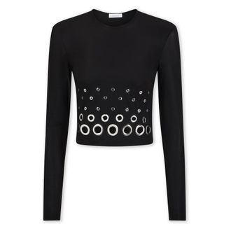 Paco Rabanne Dames, Tops, Zwart, Maat: XS