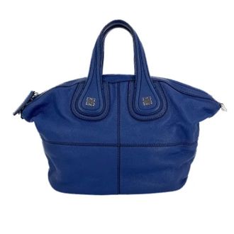 Givenchy Pre-owned Handbags, female, Blue, Size: ONE SIZE Pre-owned Leather Tote