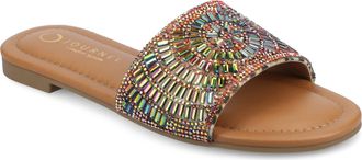 Journee Collection Women & apos;s Maria Beaded Flat Slide