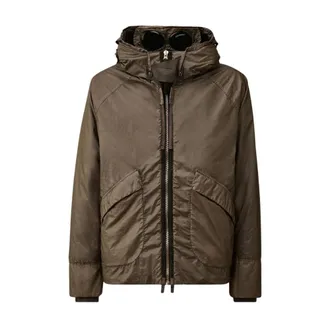 C.P. Company Winter Jackets, male, Green, Size: XL Goggle Jacket