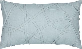 Elaine Smith Illusion Handmade dimensional applique Indoor & Outdoor Woven Accent Pillow in Dew at Nordstrom, Size 12X20