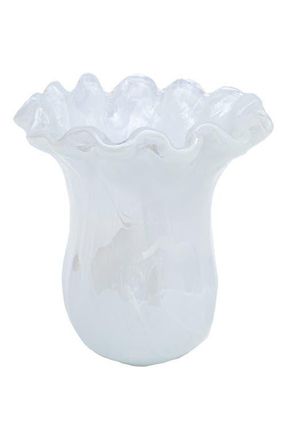 Vietri Onda White Glass Small Tulip Vase at Nordstrom