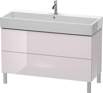 Duravit Duravit L-cube Mueble De Aseo Vertical 118,4 X 45,9 Cm, 2 Extra&iacute;bles, Para Vero Air 235012, Color: Laca Blanca Lila Alto Brillo - Lc677902727