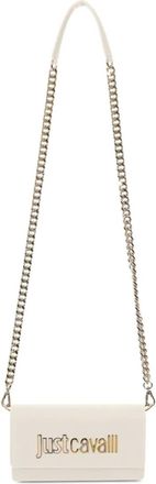 Just Cavalli Borsa a tracolla con logo - Bianco