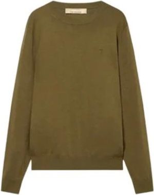 Trussardi Truien & Vesten, Heren, Groen, M, Trui met ronde hals van viscosemix