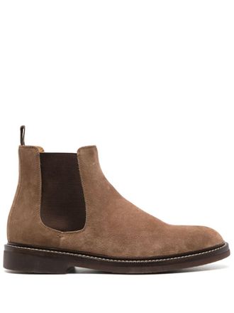 Brunello Cucinelli suede ankle boots - Brown